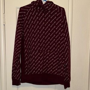 American Eagle Outfitters Burgundy Patterned Sweater